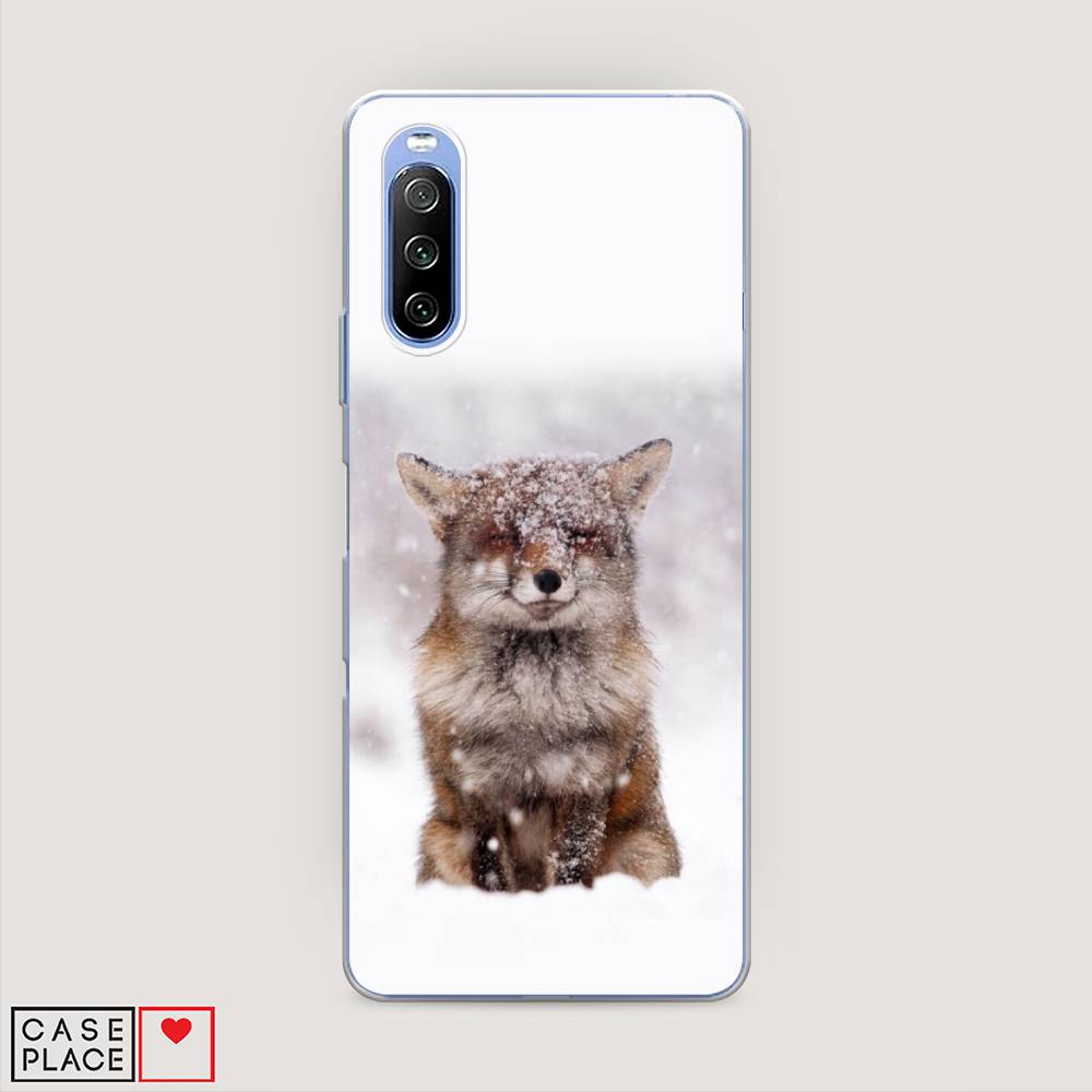 

Чехол на Sony Xperia 10 III "Зимняя лиса", Белый;серый;коричневый, 54950-1