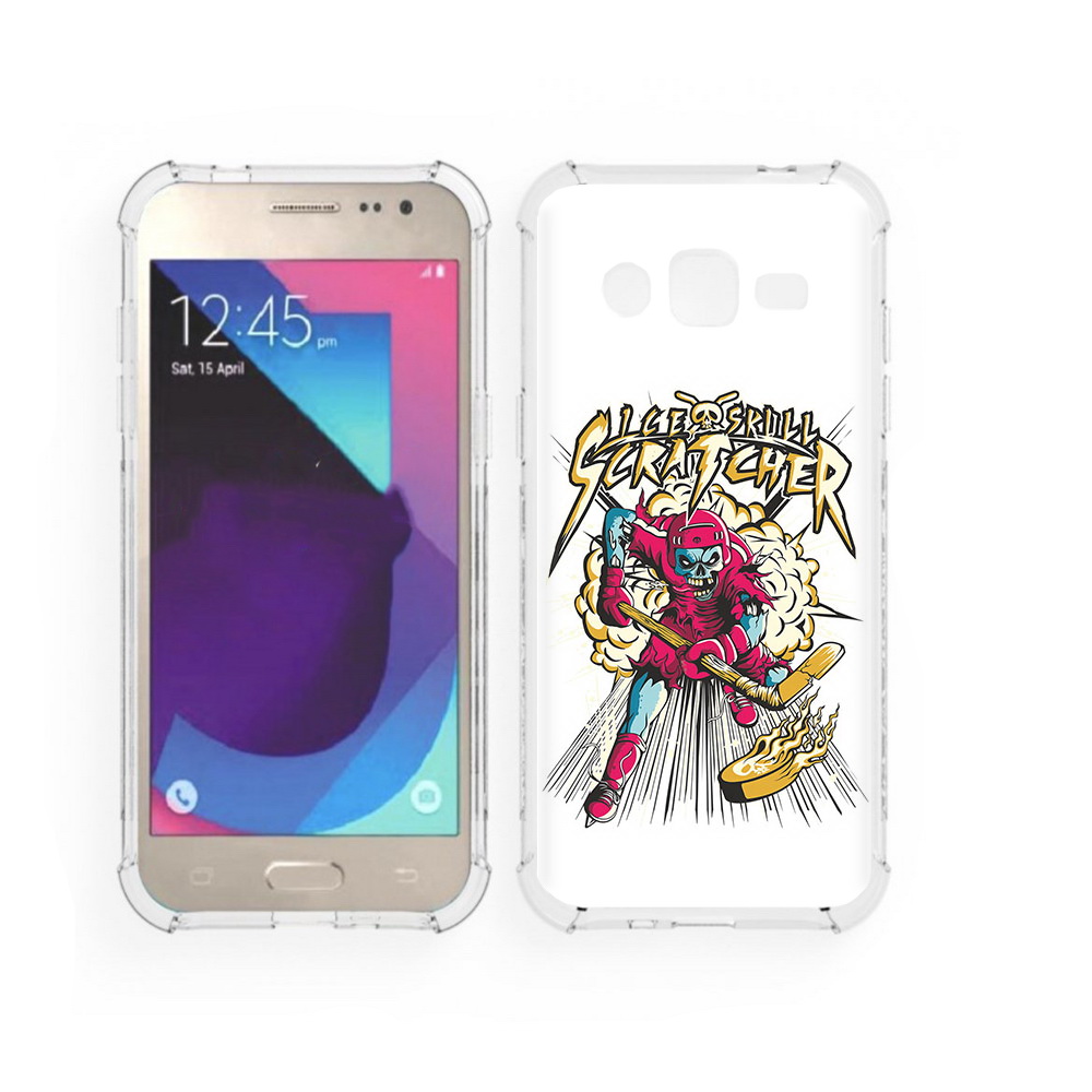 

Чехол MyPads Tocco для Samsung Galaxy J2 нарисованный скелет хоккеист (PT226924.572.514), Прозрачный, Tocco