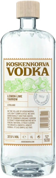 

Водка Koskenkorva, лимон, лайм и тысячелетник