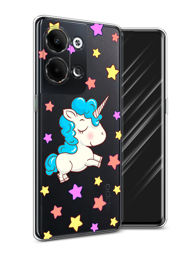 

Чехол Awog на Oppo Reno 9 "Звездный единорог", Голубой;фиолетовый;желтый, 2512750-2