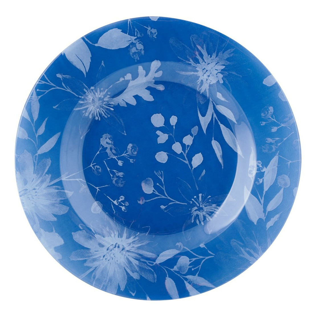 

Тарелка для обеда Pasabahce Floral blue 26 см