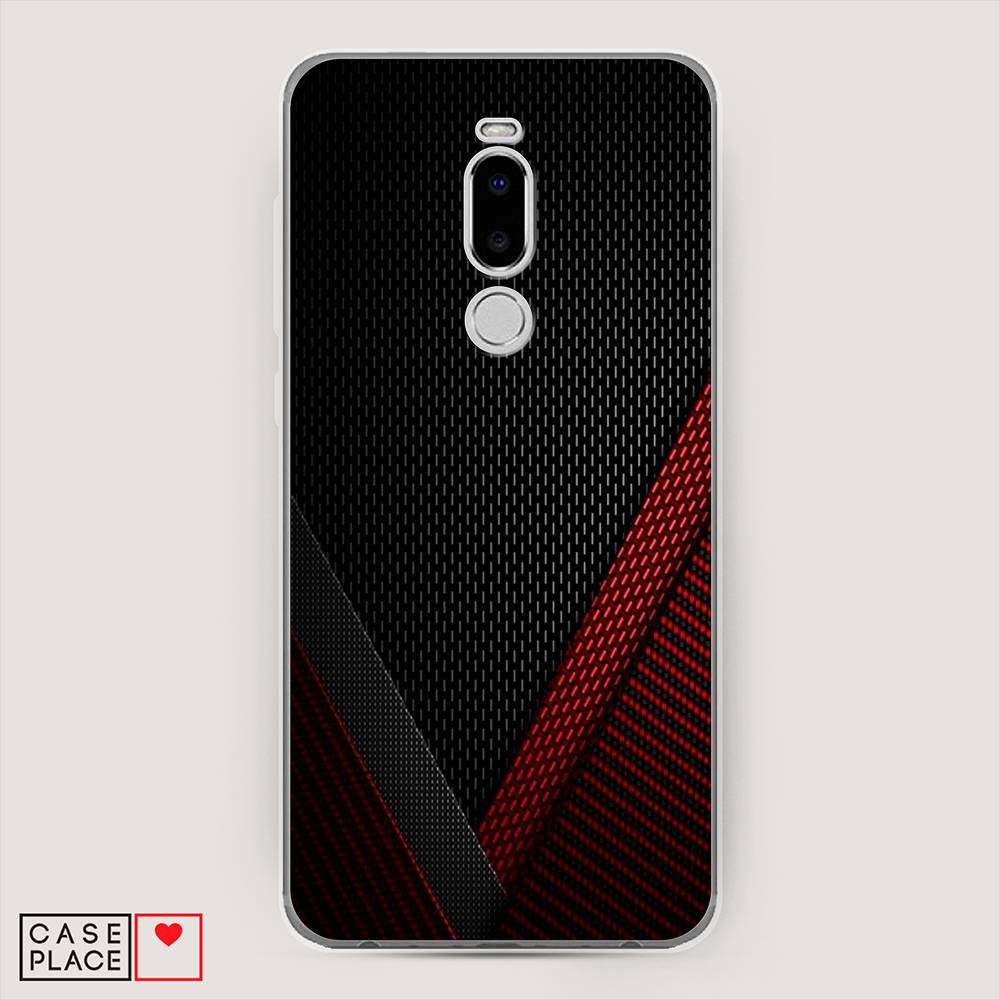 

Чехол Awog на Meizu Note 8 "Красный карбон", Черный;красный, 73050-3