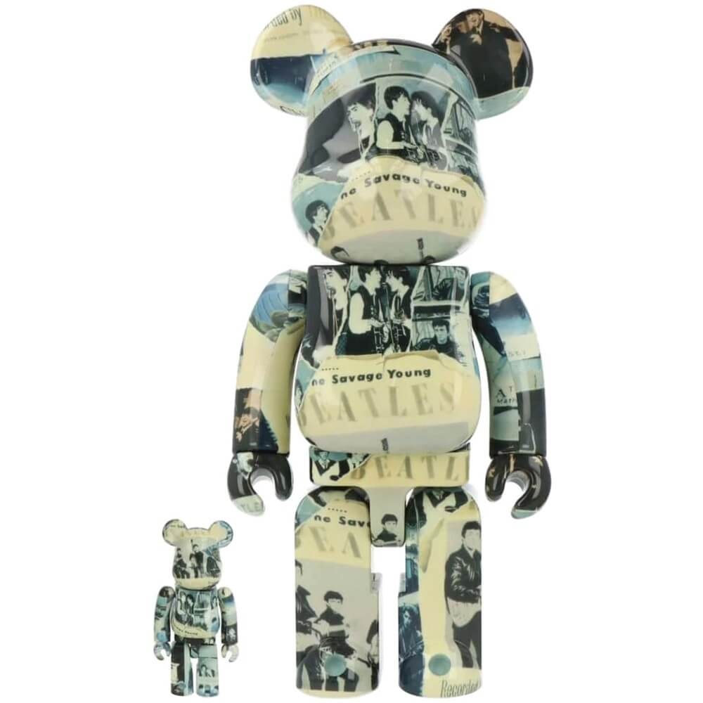 

Фигуры Medicom Toy Bearbrick Set 400% and 100% The Beatles Anthology 2 шт, Разноцветный