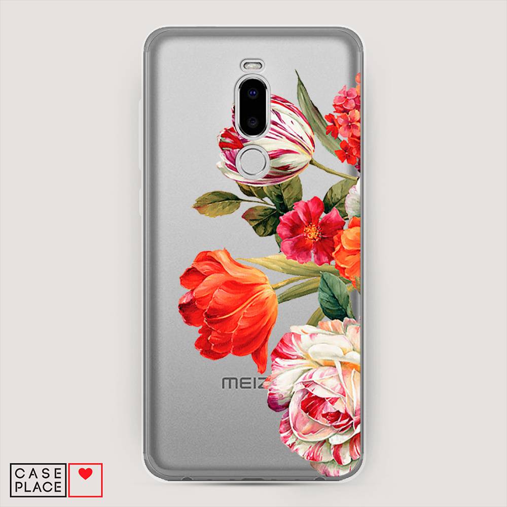 

Чехол Awog на Meizu Note 8 "Весенний букет", Красный;розовый;зеленый, 73050-8