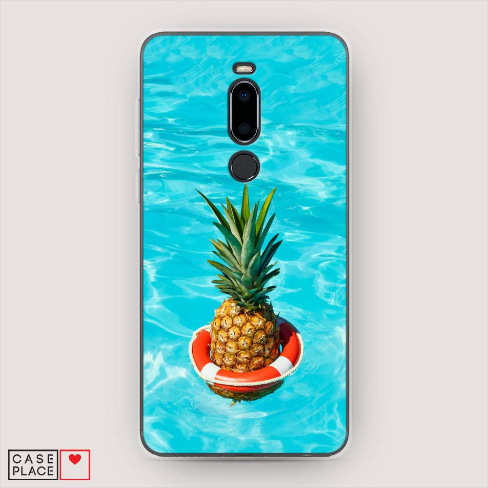 фото Чехол awog "ананас в бассейне" для meizu m8