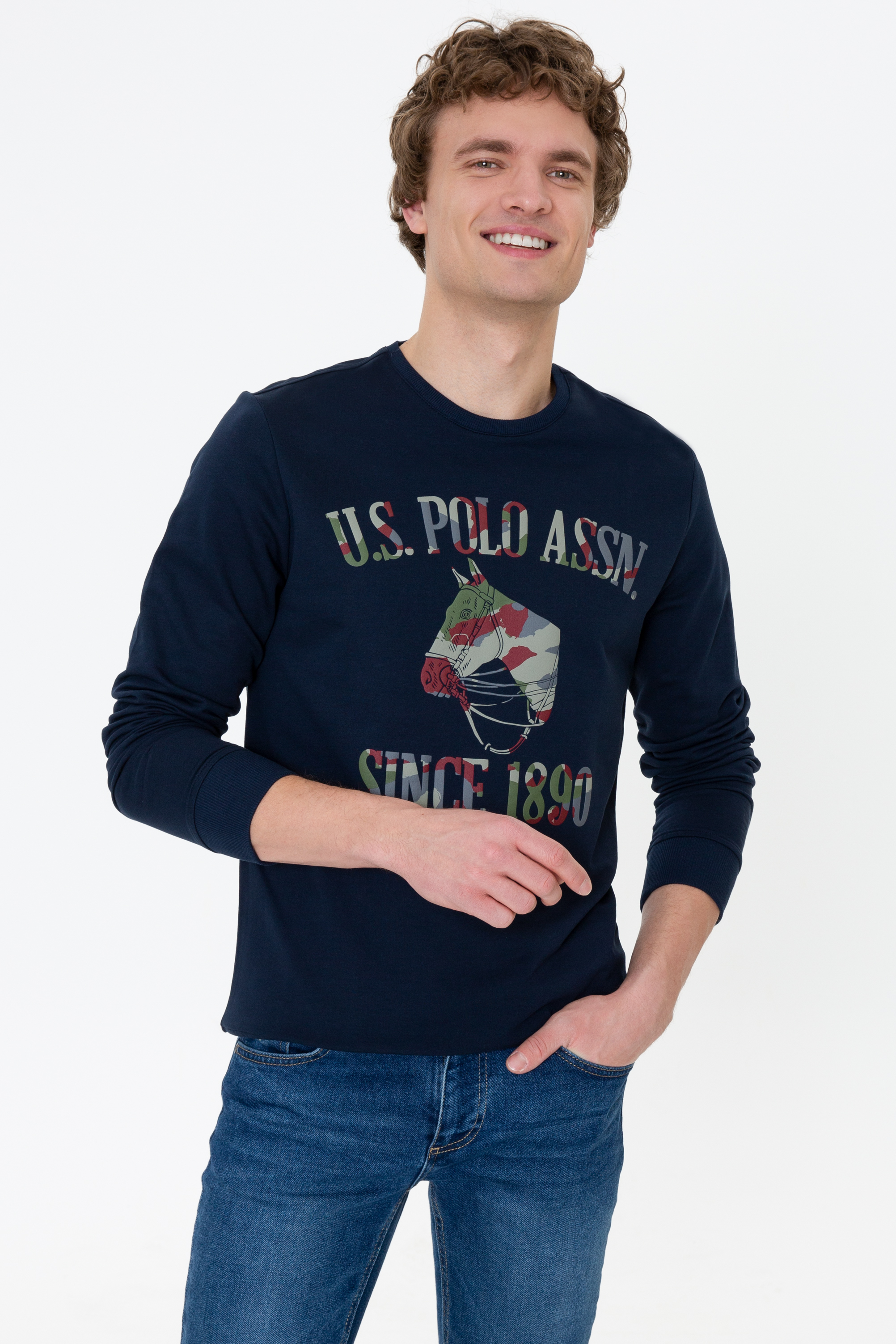

Свитшот мужской U.S. POLO Assn. G081GL0820RIPAST синий M, G081GL0820RIPAST