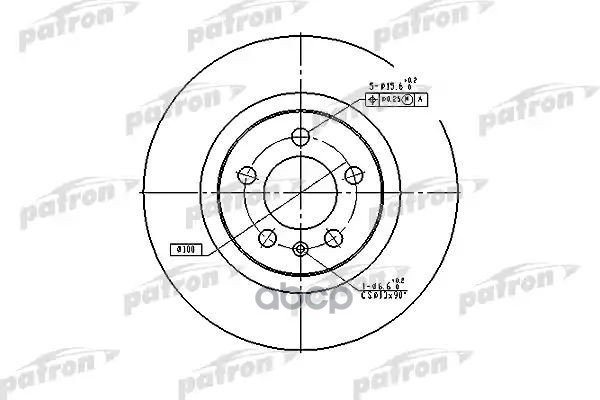 

Тормозной диск PATRON комплект 1 шт. PBD4027