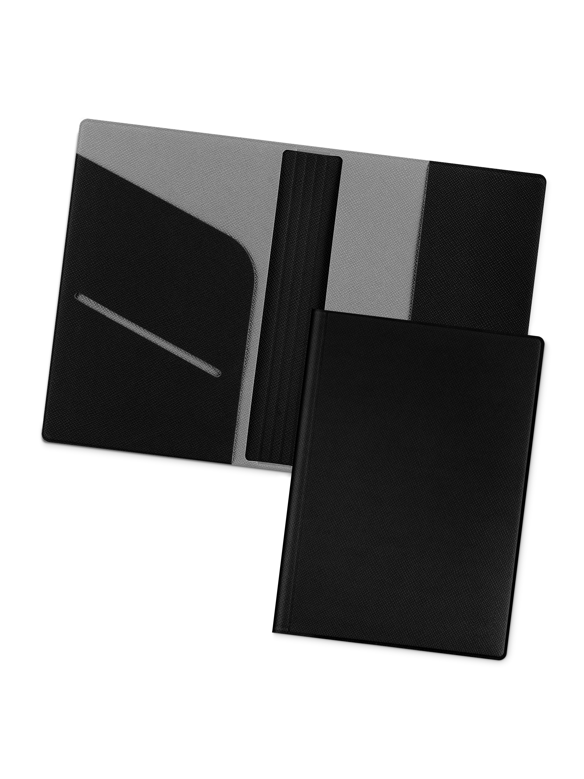 

Обложка для паспорта унисекс Flexpocket KOP-01 черно-серая, Черный;серый, KOP-01