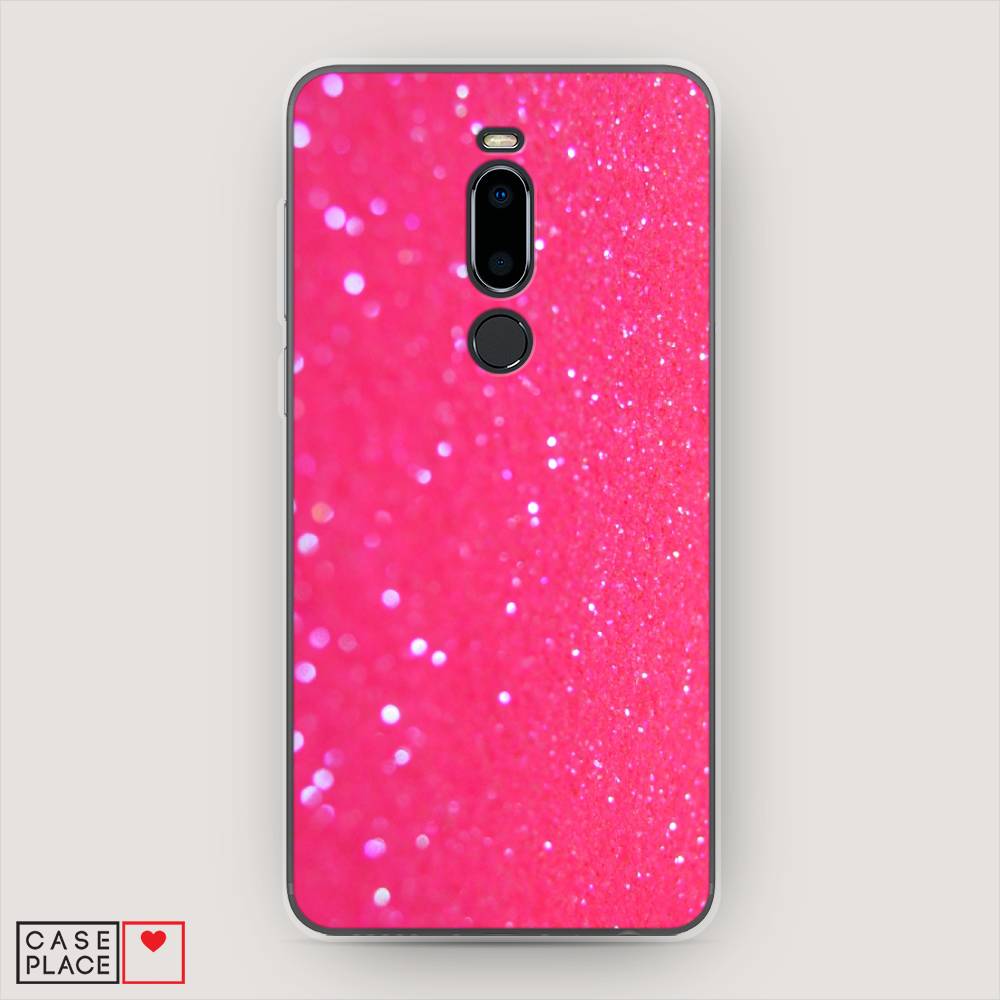 

Чехол Awog "Малиновые блестки рисунок" для Meizu M8