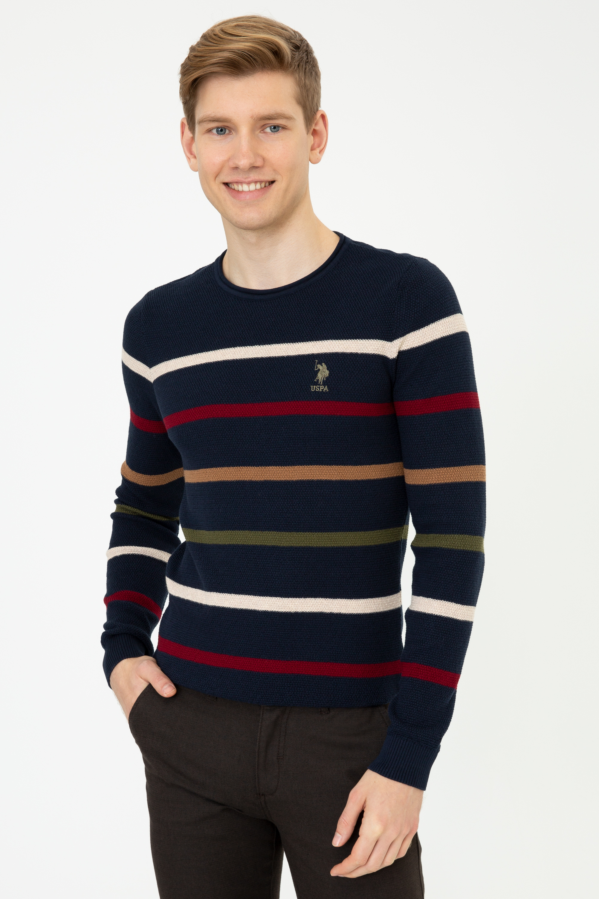 

Джемпер мужской U.S. POLO Assn. G081GL0TK0TOTTAM синий XS, G081GL0TK0TOTTAM