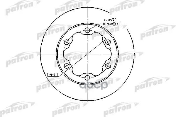 

Тормозной диск PATRON комплект 1 шт. PBD4089