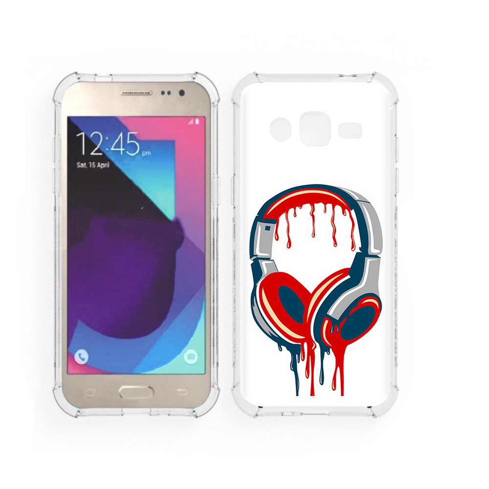 

Чехол MyPads Tocco для Samsung Galaxy J2 не делай громко (PT226924.572.517), Прозрачный, Tocco