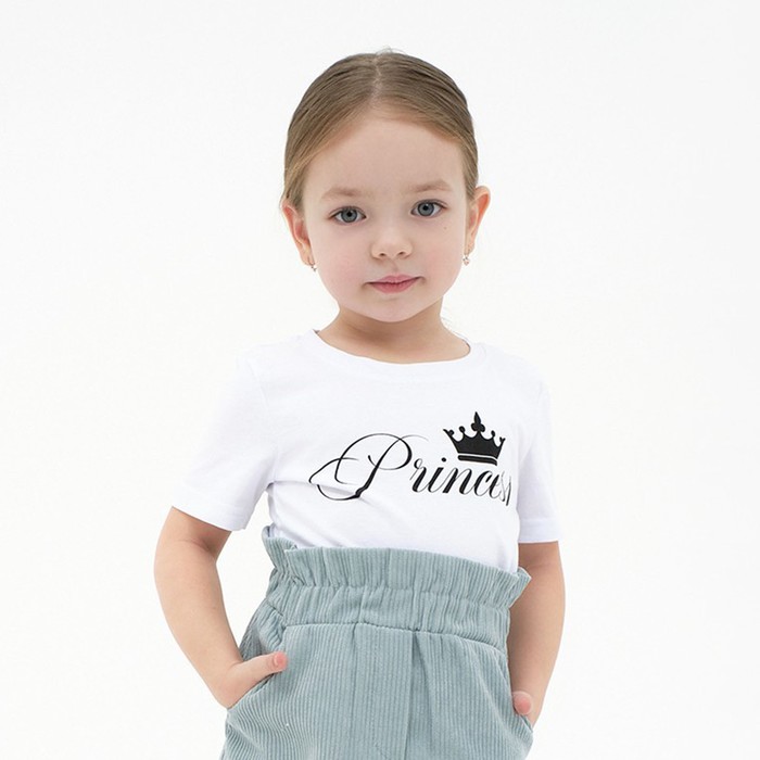 

Футболка детская KAFTAN Princess, белый, рост 110-116 (32), Princess