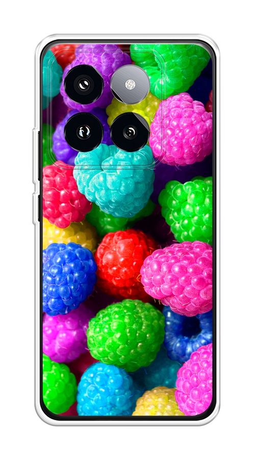 

Чехол на Xiaomi 14 Pro "Леденцовая малина", Фиолетовый;розовый;зеленый, 320450-1