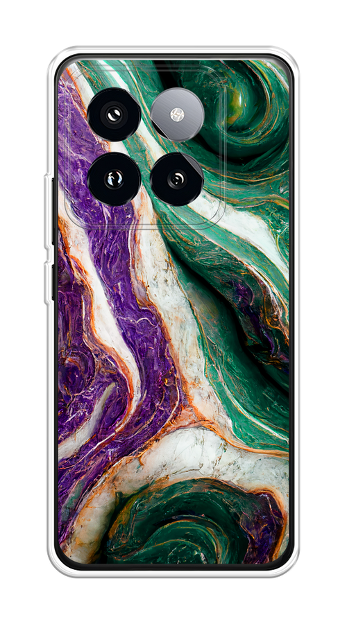 

Чехол на Xiaomi 14 Pro "Фиолетово-зеленый мрамор", Зеленый;фиолетовый, 320450-1