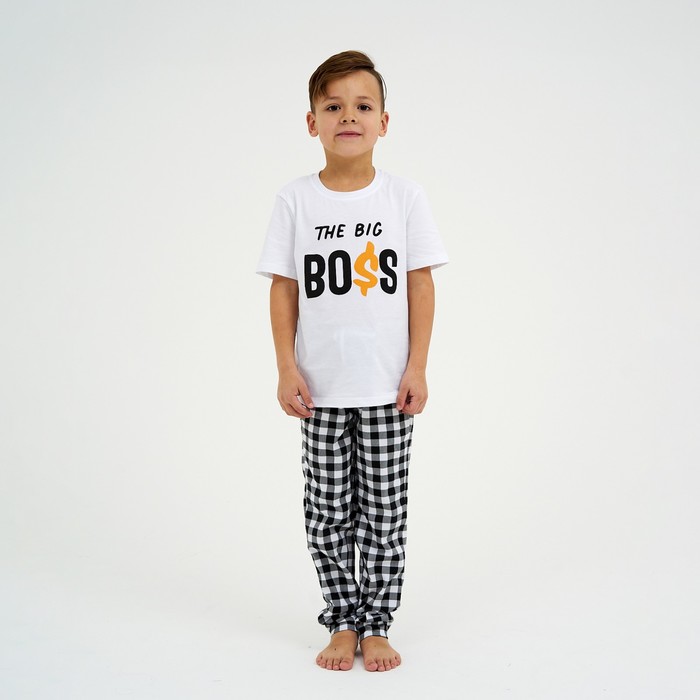 Пижама детская (футболка, брюки) KAFTAN Boss р.30 (98-104)