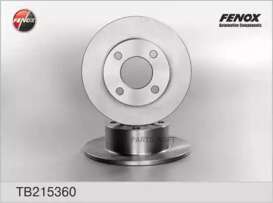 FENOX TB215360 TB215360_диск тормозной задний!\ Audi 100 2.0-2.5TDi 83-90 1шт 100039073833