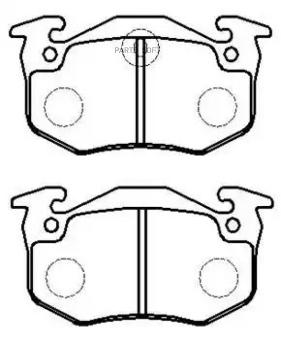 

Колодки тормозные дисковые RENAULT: Clio, R19, sAFrane, Megane 1шт HSB HP9468