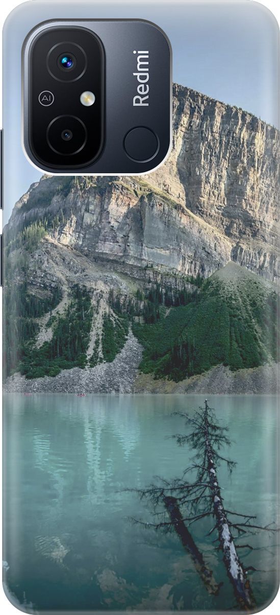 

Силиконовый чехол на Xiaomi Redmi 12C с принтом "Дерево и горное озеро", Бирюзовый;зеленый, 158926