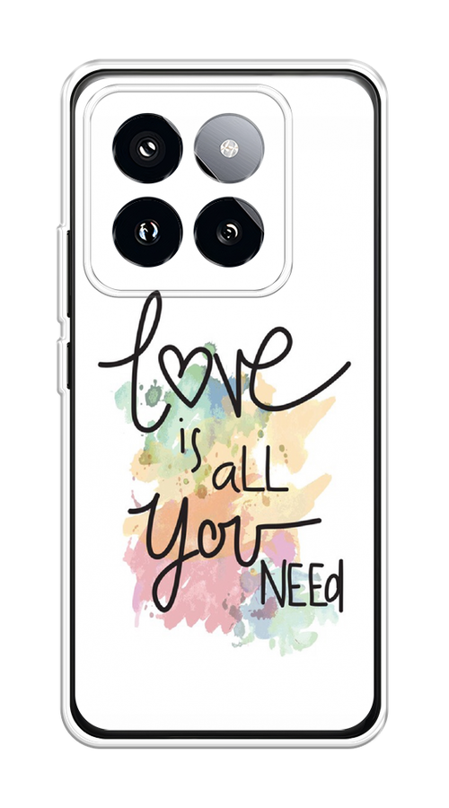 

Чехол на Xiaomi 14 Pro "Love is all you need", Белый;черный;зеленый, 320450-1