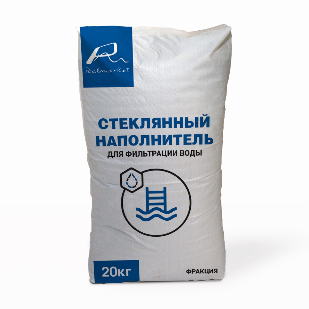 

Стеклянный песок для бассейна Poolmarket 1,5-3,0 мм 6795 20 кг