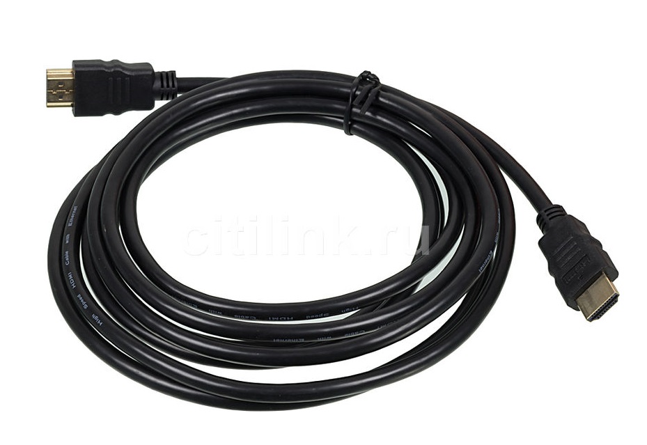 фото Кабель nobrand hdmi - hdmi, 3м black