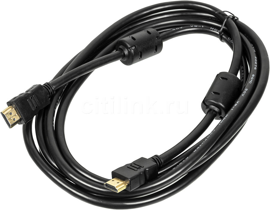 фото Кабель nobrand hdmi - hdmi, 3м black