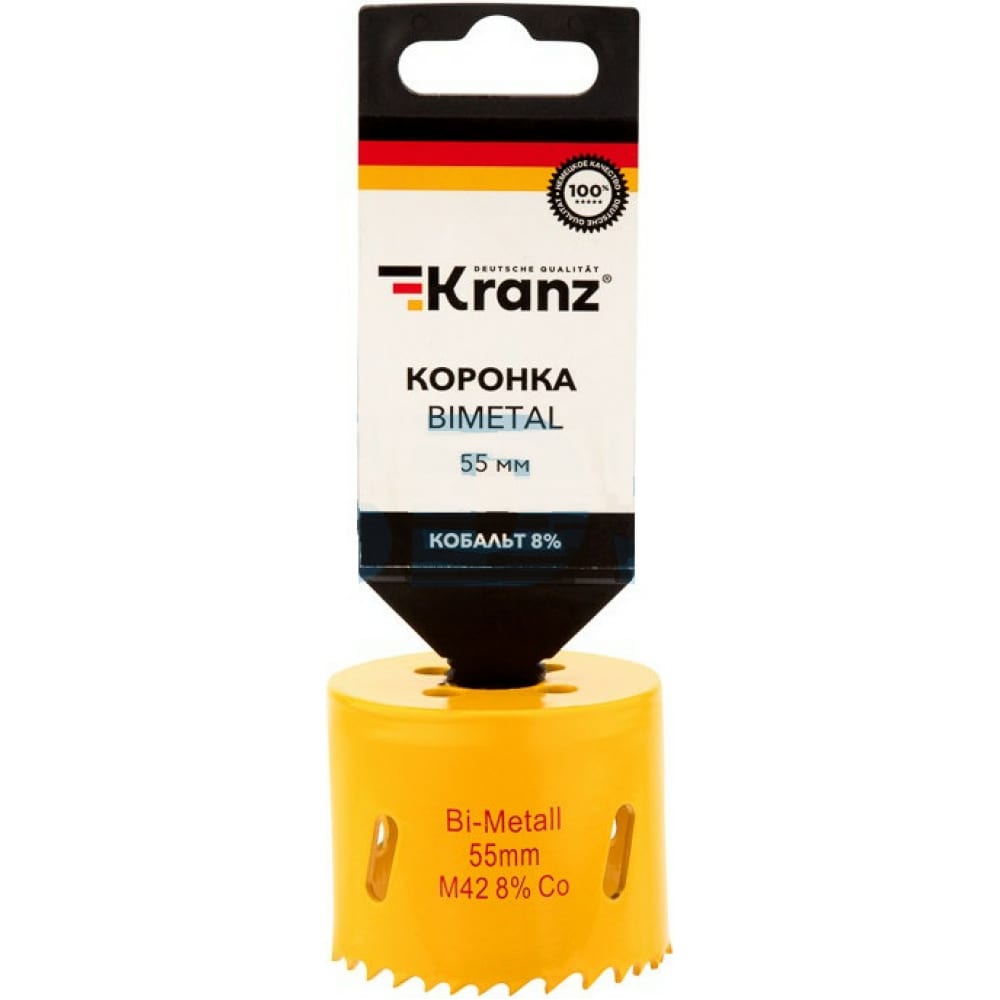 

Коронка биметаллическая 55 мм KRANZ KR-92-0229