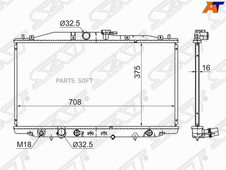 

Радиатор Honda Accord 02-08 Sat HD0003-CL-2.0