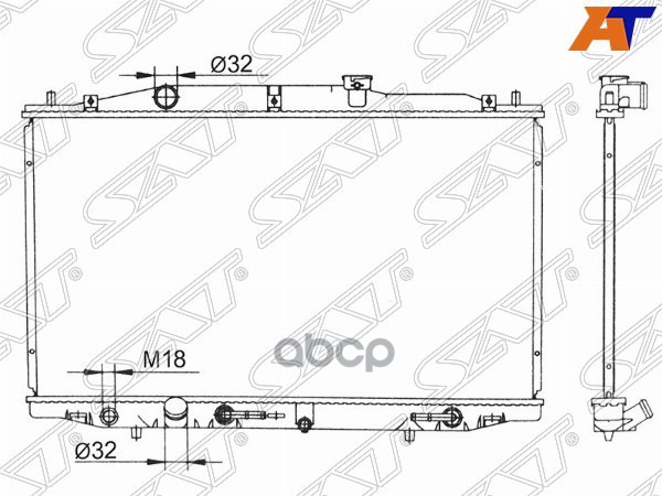 

Радиатор Honda Inspire 03-07 Sat HD0005-UC-1