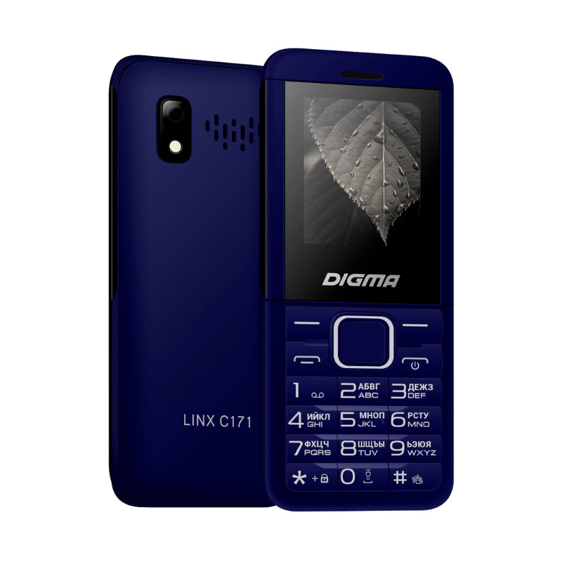 фото Сотовый телефон digma linx c171, темно-синий