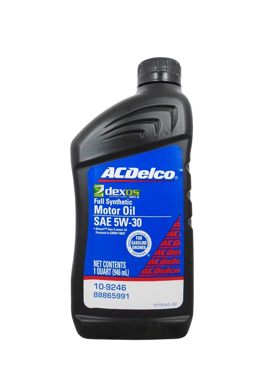 фото Моторное масло ac delco full synthetic dexos 1 gen2 motor oil sae 5w-30 (0,946л) acdelco