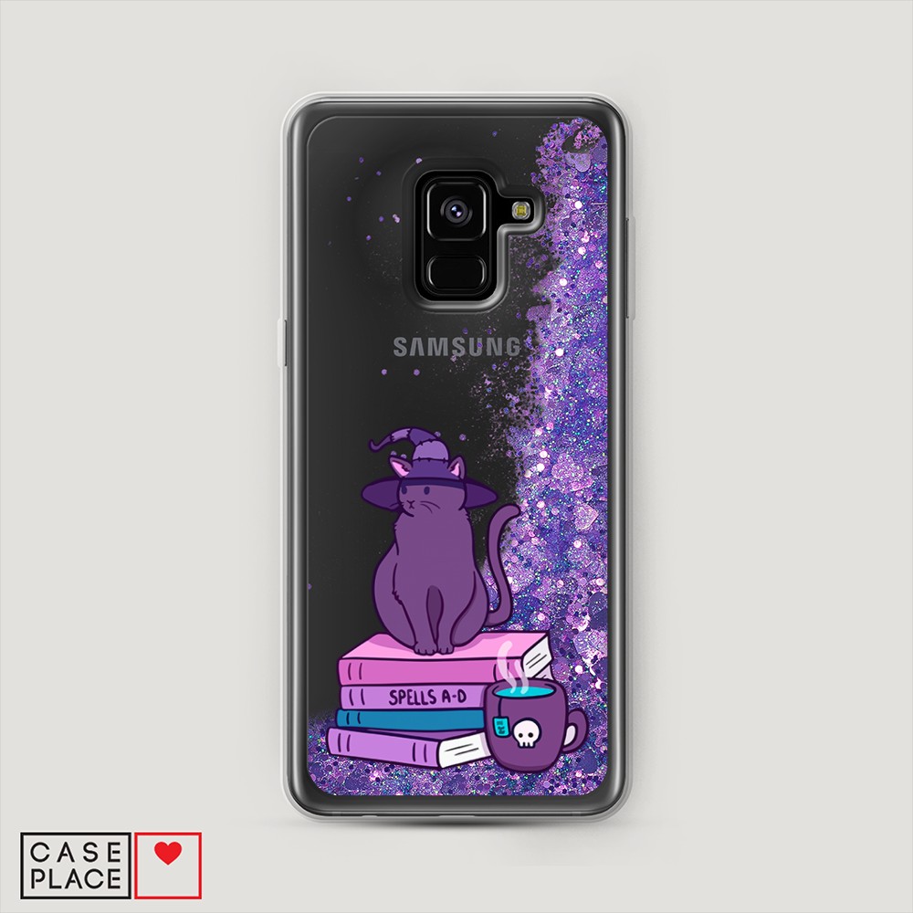 

Чехол Awog на Samsung Galaxy A8 2018 "Magic Cat", Разноцветный, 25492-1