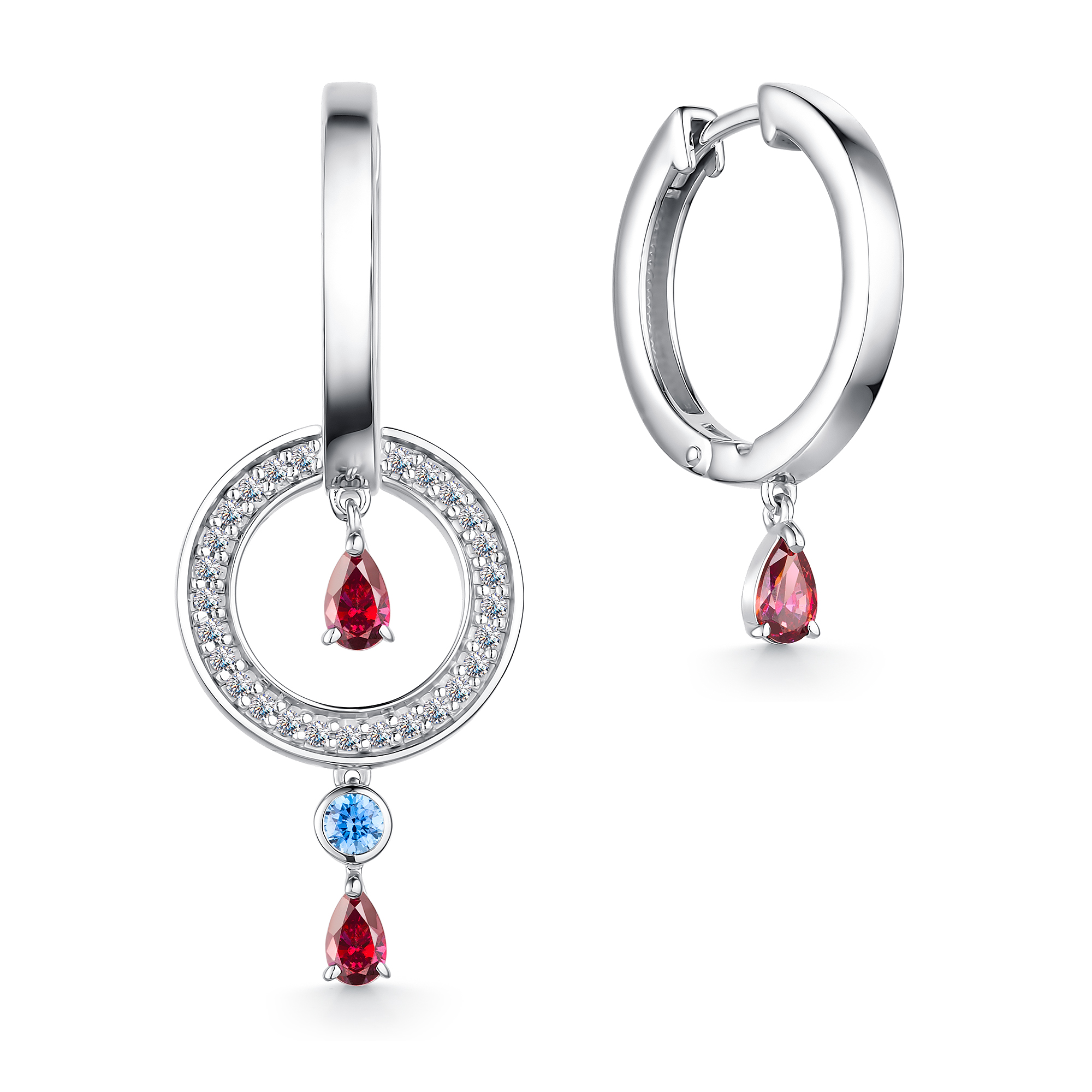 

Серьги из серебра с Swarovski 02-2566/СВ65-00 АЛЬКОР, 02-2566/СВ65-00