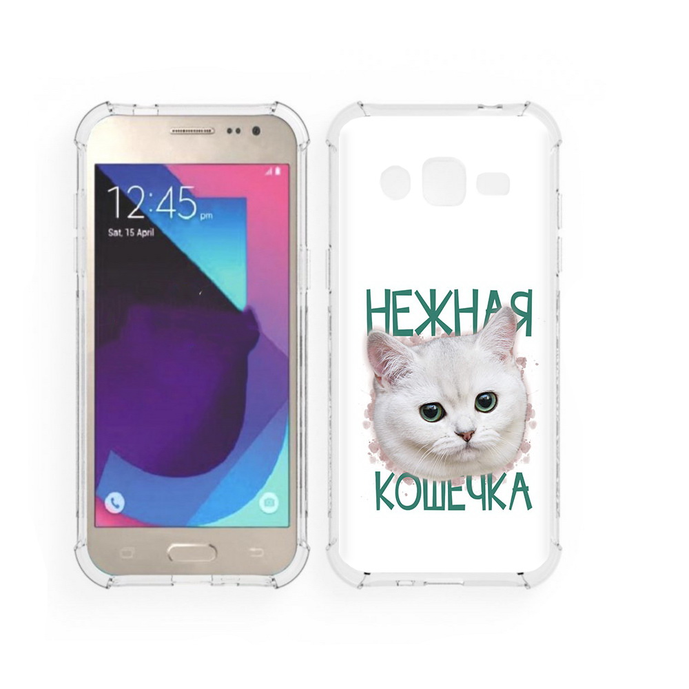 

Чехол MyPads Tocco для Samsung Galaxy J2 нежная кошечка (PT226924.572.520), Прозрачный, Tocco