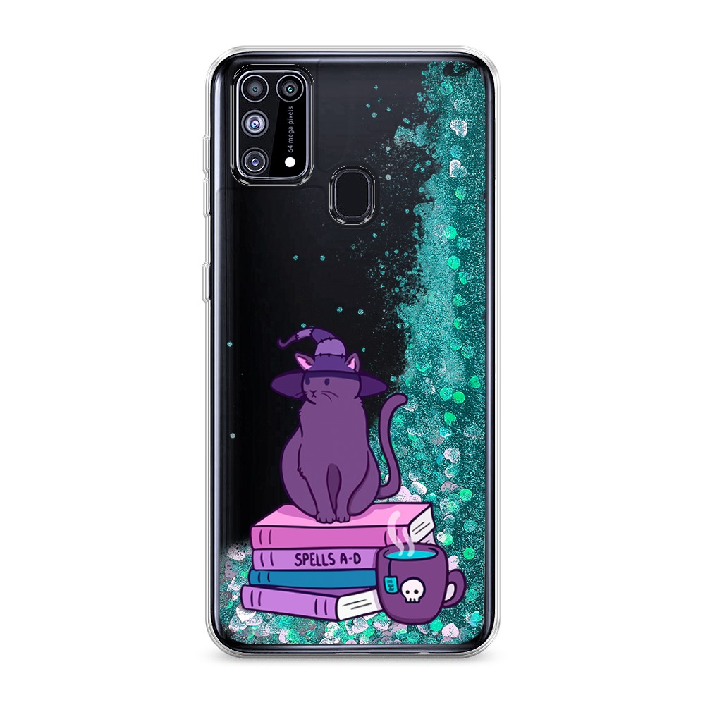 

Жидкий чехол с блестками "Magic Cat" на Samsung Galaxy M31, 2100795-1