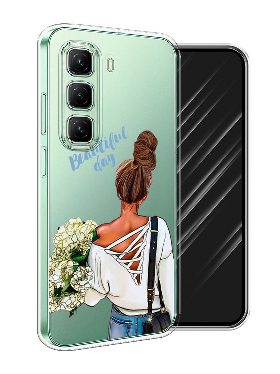 

Чехол Awog на Infinix Hot 50 4G "Beautiful day vector", Коричневый;белый;зеленый, 3106550-1