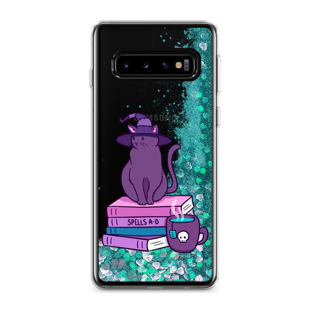 

Жидкий чехол с блестками "Magic Cat" на Samsung Galaxy S10, 27095-1