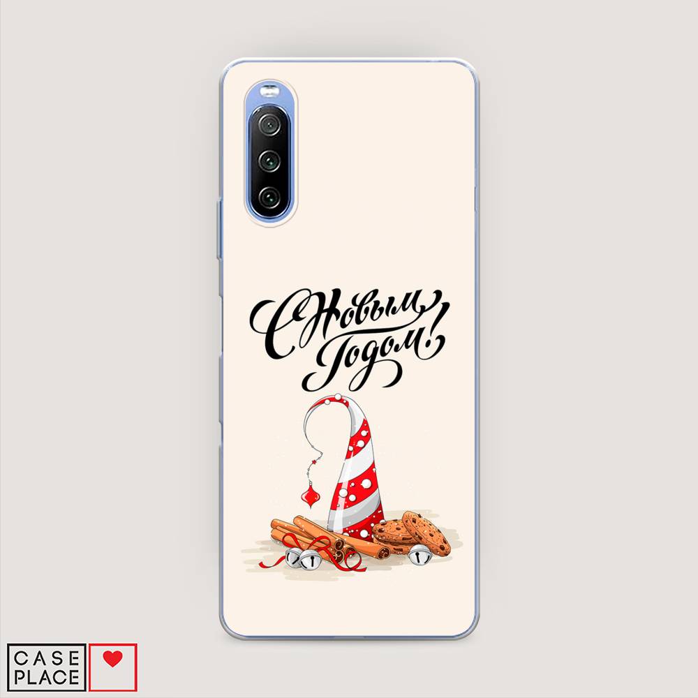 

Чехол на Sony Xperia 10 III "Подарки на Новый Год", Бежевый;красный;черный, 54950-5