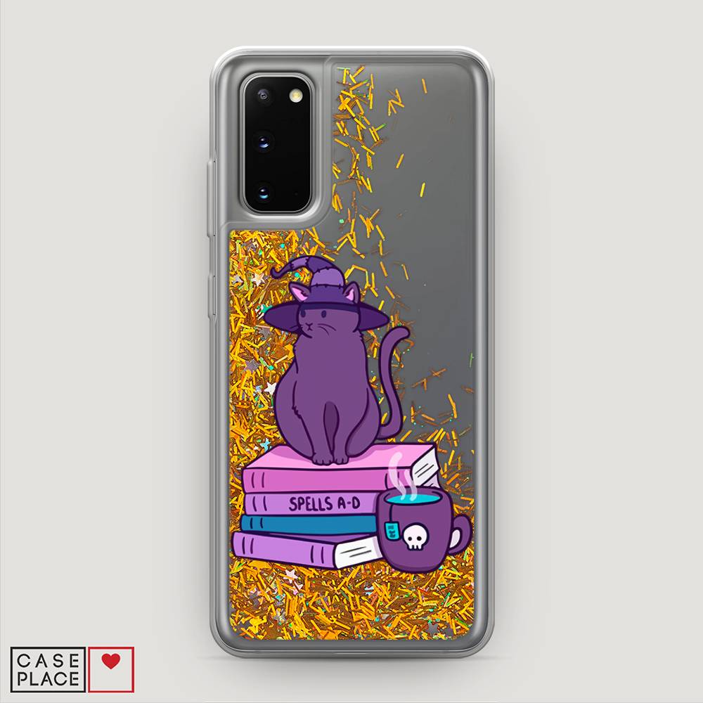 

Жидкий чехол с блестками "Magic Cat" на Samsung Galaxy S20, 29290-1