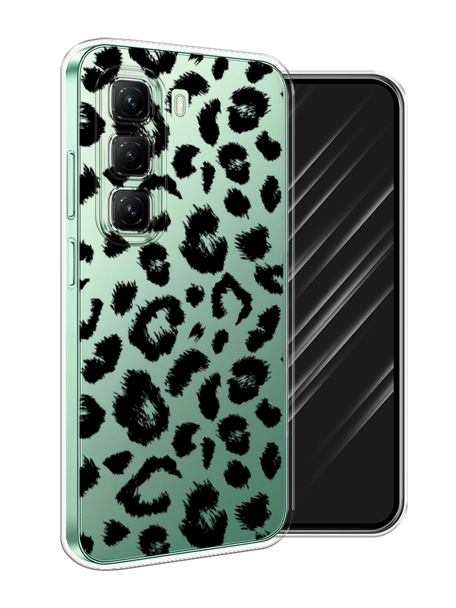 

Чехол Awog на Infinix Hot 50 4G "Окрас леопарда фон", Черный, 3106550-1