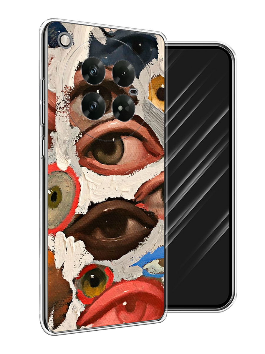 

Чехол Awog на Infinix Zero 40 5G "Глаза масляная живопись", Серый;бежевый;красный, 3106650-1