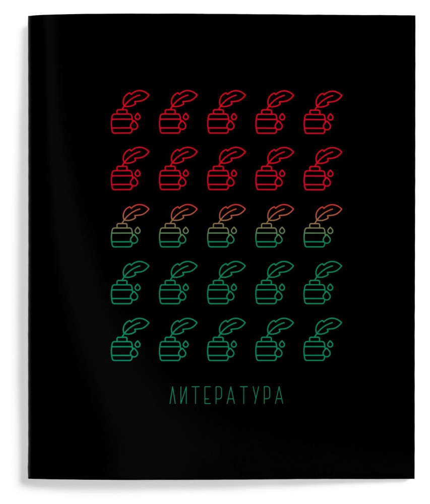 

Тетрадь Schoolformat 48 л А5 линия Контрастные Предметы Литература, ТТЛЛИТ-КП