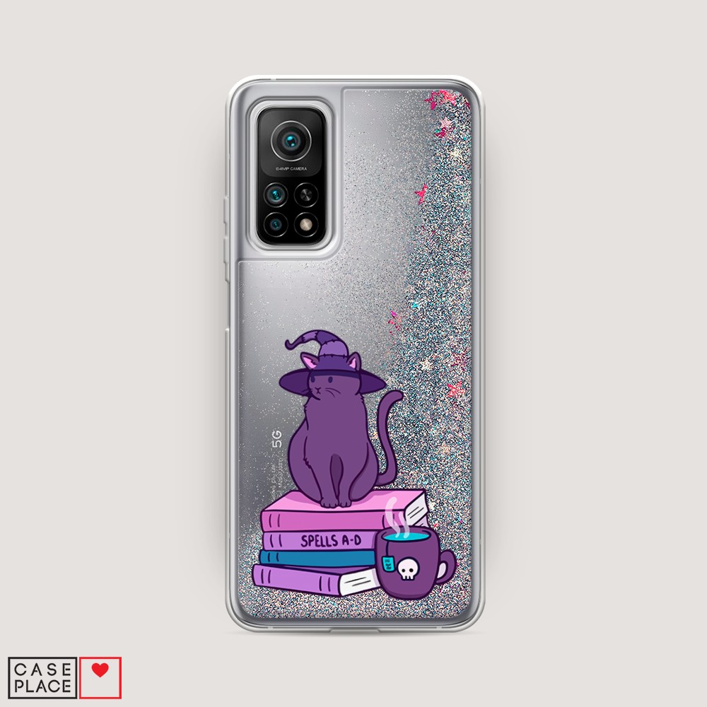 

Жидкий чехол с блестками "Magic Cat" на Xiaomi Mi 10T Pro
