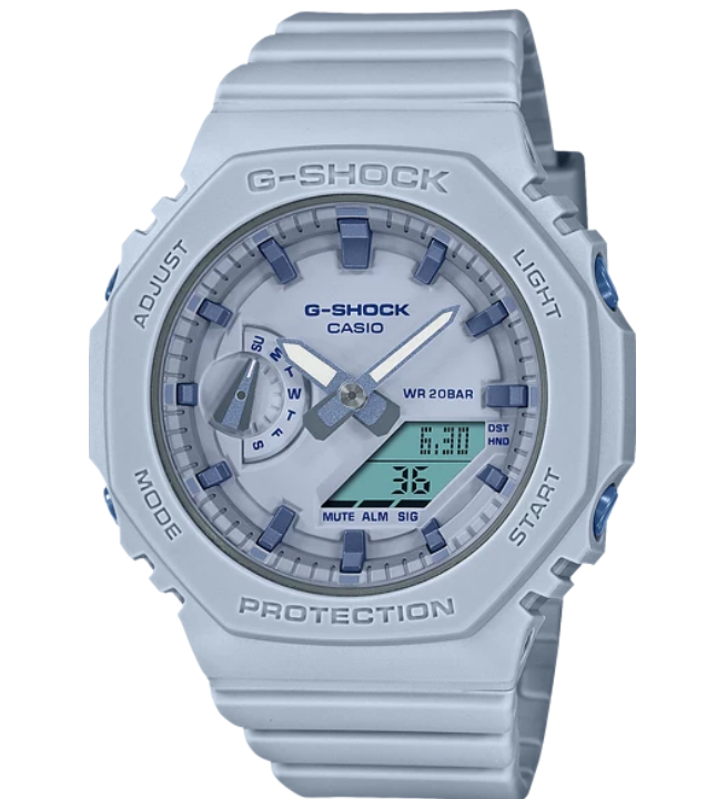 

Наручные часы унисекс Casio G-SHOCK GMA-S2100BA-2A2 голубые, G-SHOCK GMA-S2100BA-2A2