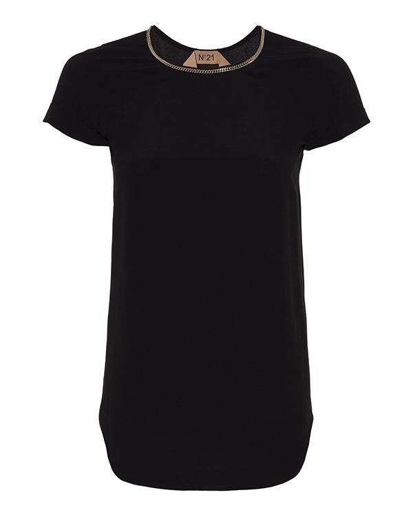 

Футболка женская № 21 N2MG141 черная 38 IT, N2MG141