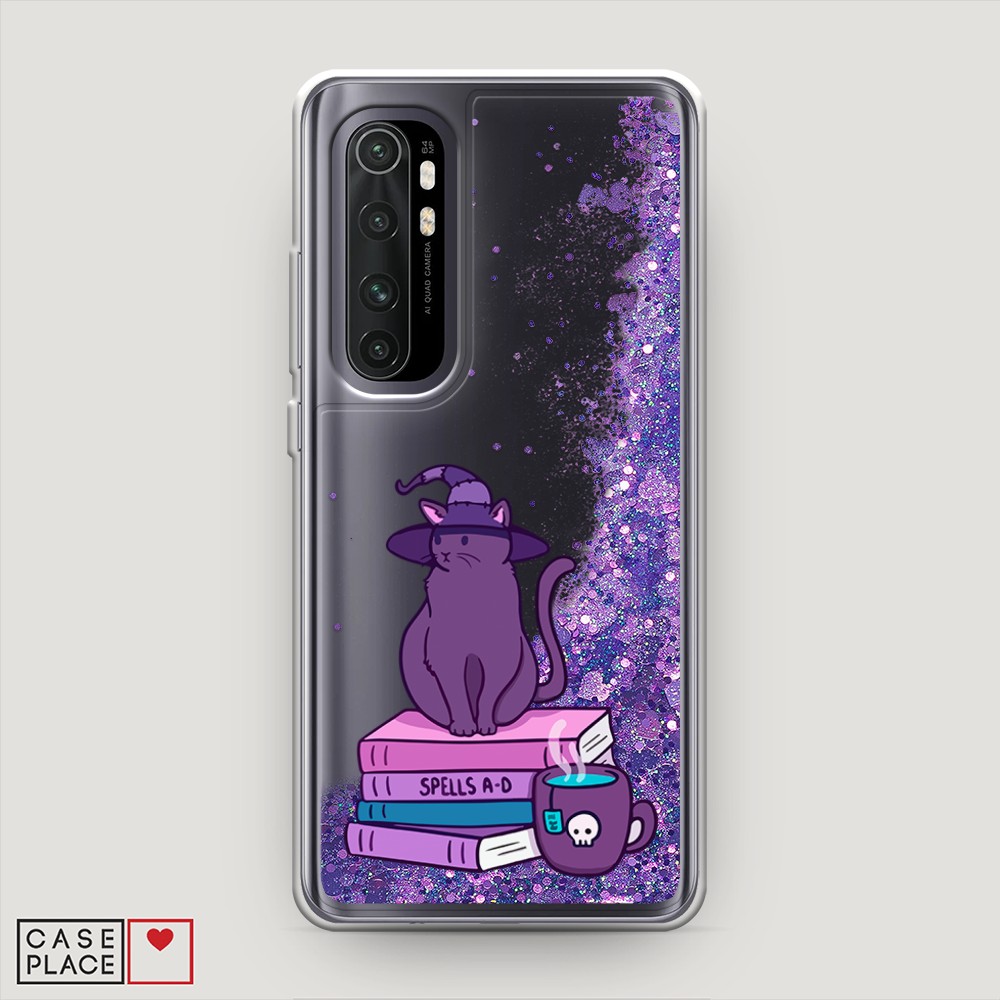 

Жидкий чехол с блестками "Magic Cat" на Xiaomi Mi Note 10 lite, 38492-1