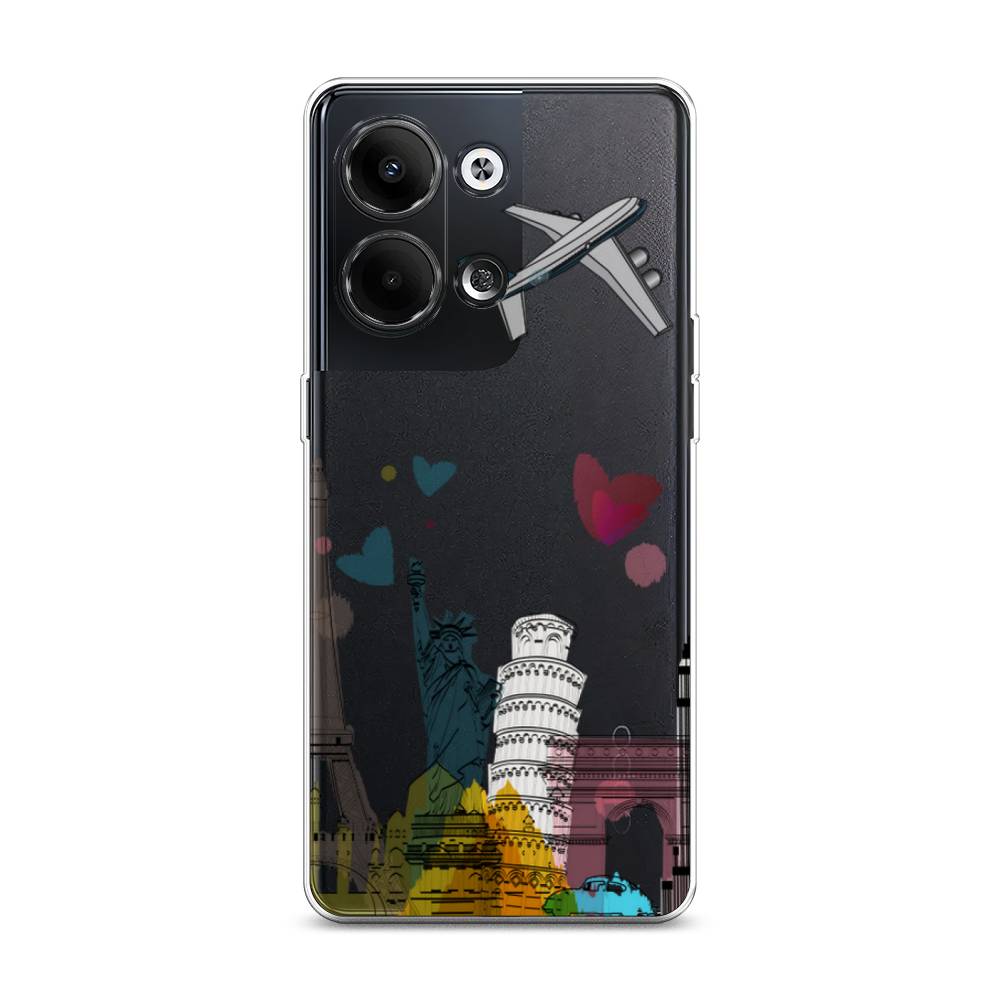 

Чехол Awog на Oppo Reno 9 "Самолет путешествий", Желтый, 2512750-10