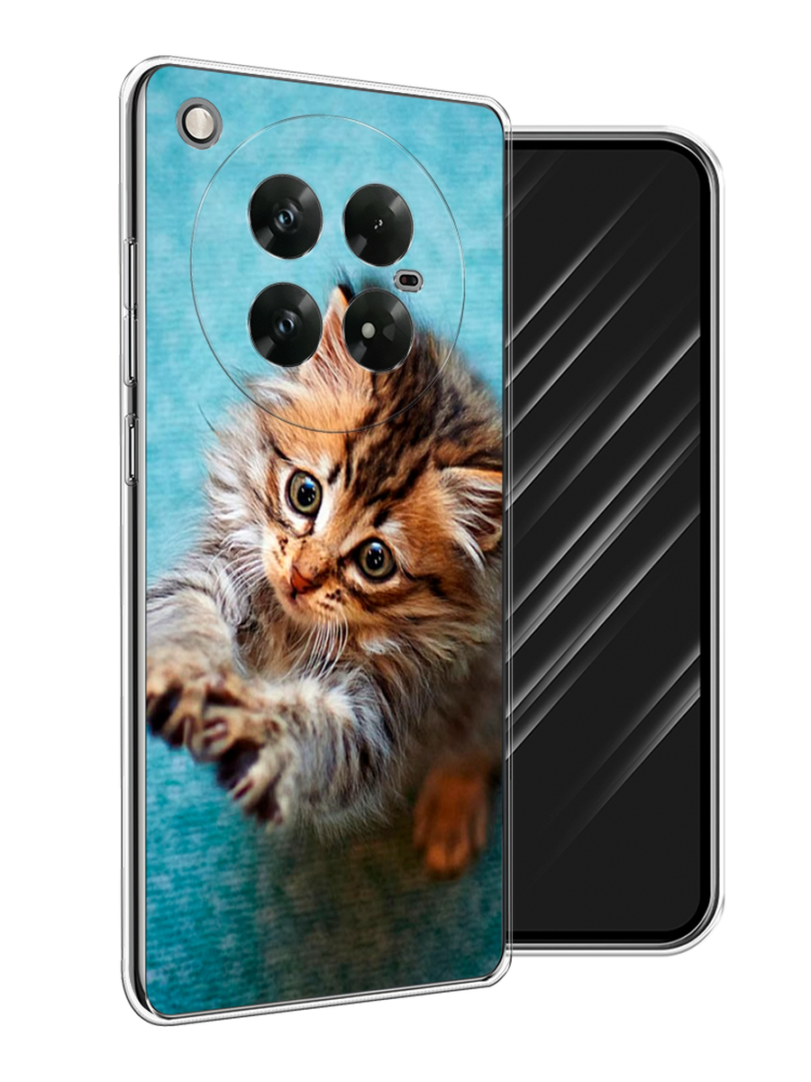 

Чехол Awog на Infinix Zero 40 5G "Котенок просит есть", Бирюзовый;коричневый;белый, 3106650-1