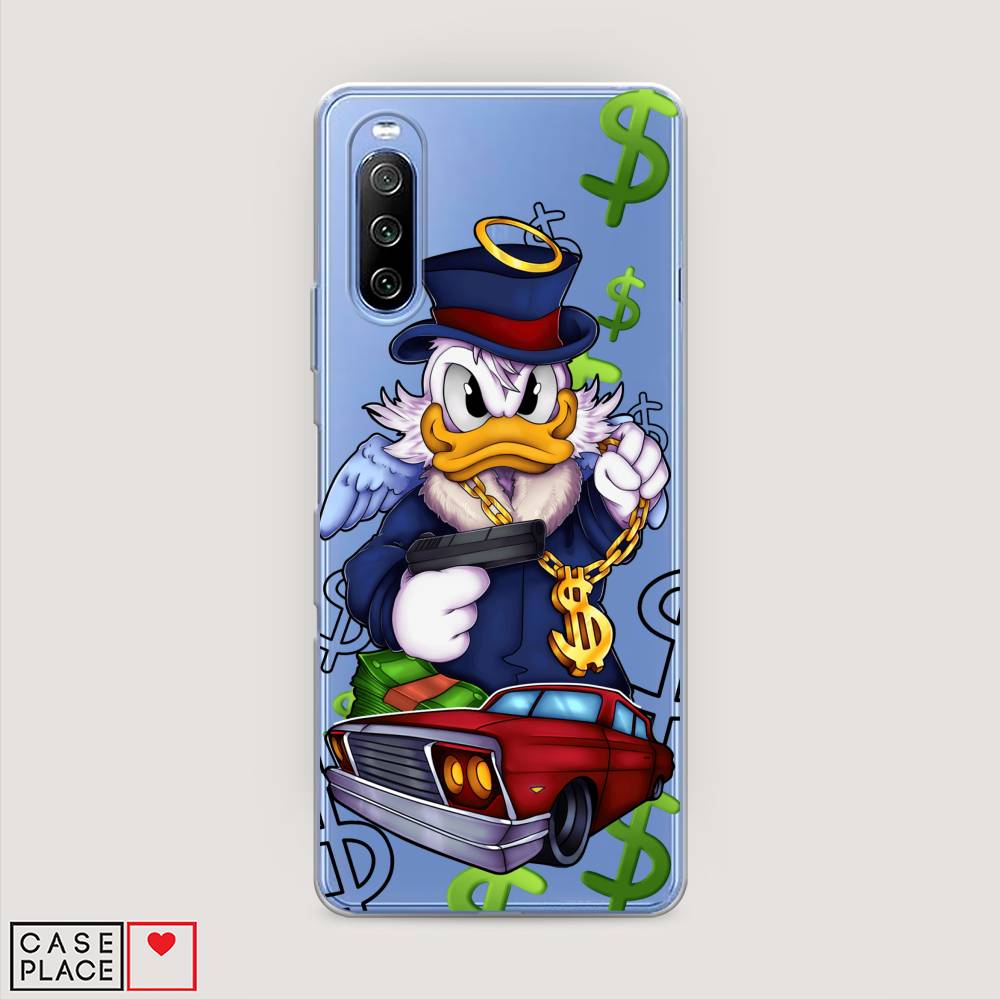 

Чехол на Sony Xperia 10 III "Scrooge McDuck with a Gold Chain", Красный;синий;белый, 54950-6